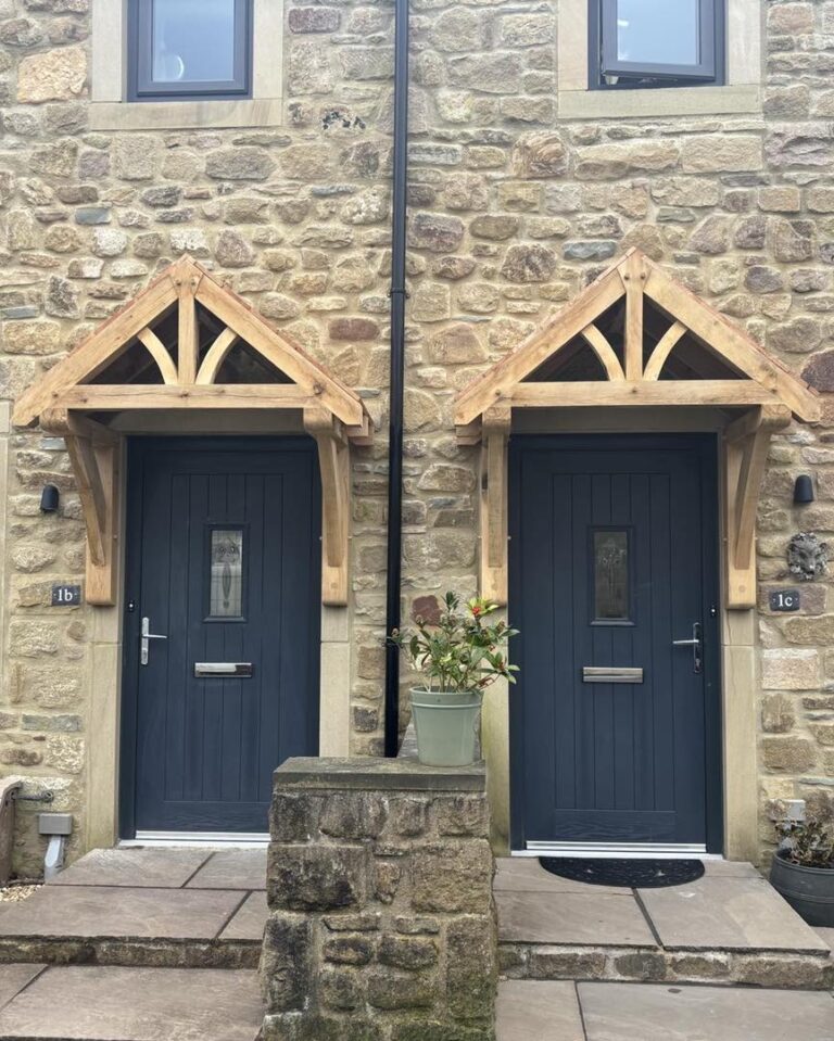 Timber-Framed Porch Structures on Traditional Stone Houses