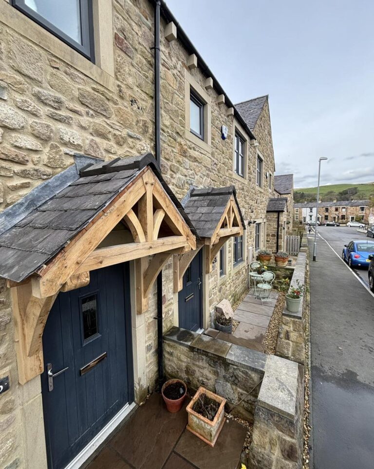 Timber-Framed Porch Structures on Traditional Stone Houses